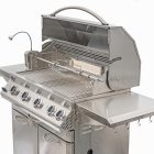 lux 700 stainless steel gas grill cart
