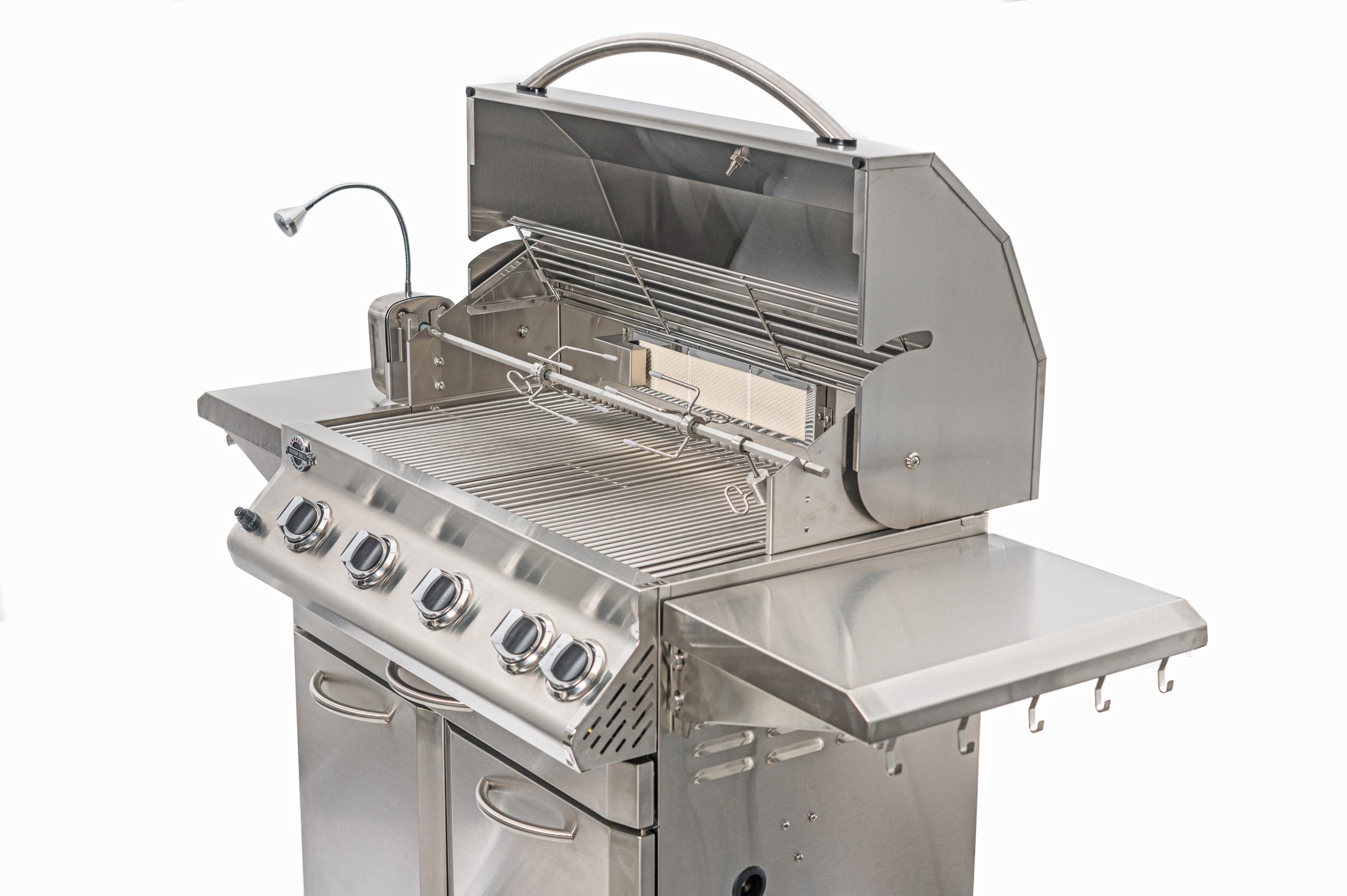 lux 700 stainless steel gas grill cart