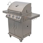 supreme 550 stainless steel grill with cart